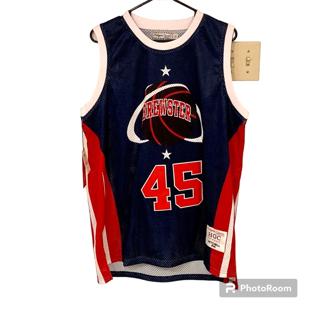 NWT Headgear Classics Brewster #45 Donovan Mitchell Mesh Stitched Jersey Size XL